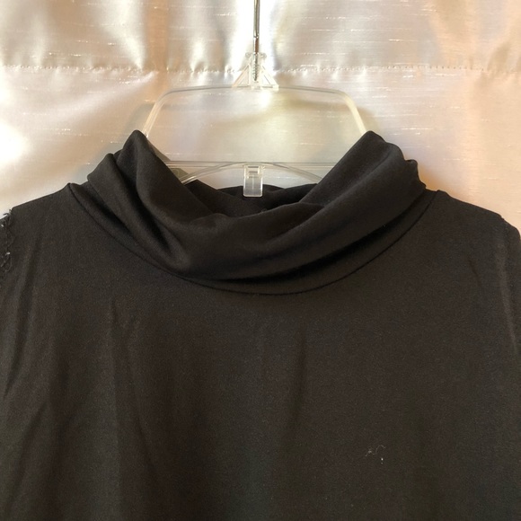black turtleneck crop top - Picture 2 of 2